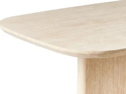Tavolo da pranzo TRAVERS Effetto travertino 180 cm 90 cm