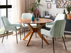 Tavolo da pranzo TYMIS Mogano scuro 120 cm 120 cm