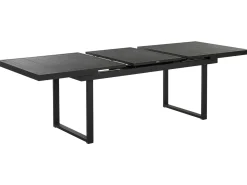 Tavolo da pranzo allungabile da giardino VALCANETTO 180/240 cm 90 cm Metallo Nero