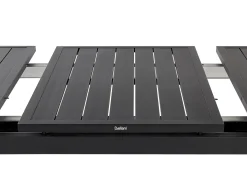 Tavolo da pranzo allungabile da giardino VALCANETTO 180/240 cm 90 cm Metallo Nero