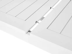 Tavolo da pranzo allungabile da giardino SKALOMA 180/240 cm 90 cm Metallo Bianco