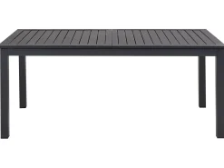 Tavolo da pranzo allungabile da giardino SKALOMA 180/240 cm 90 cm Metallo Grigio scuro