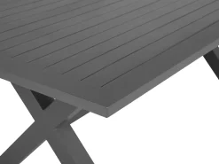 Tavolo da pranzo da giardino CASCAIS 200 cm 105 cm Metallo Grigio