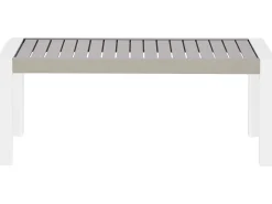 Tavolo da pranzo da giardino CASTELLA 120 cm 70 cm Metallo Tortora