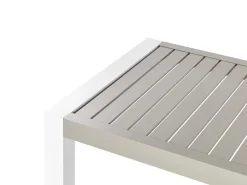 Tavolo da pranzo da giardino CASTELLA 120 cm 70 cm Metallo Tortora