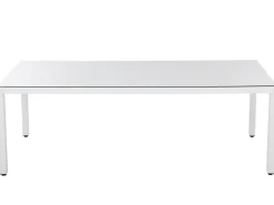 Tavolo da pranzo da giardino ITALY 220 cm 100 cm Vetro Bianco