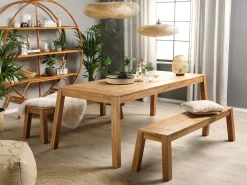 Tavolo da pranzo da giardino LIVORNO 210 cm 90 cm Legno d'acacia Marrone