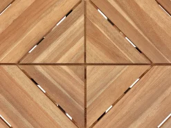 Tavolo da pranzo da giardino LISSONE 110 cm 110 cm Legno d'acacia Marrone