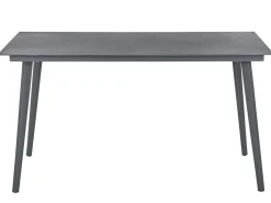 Tavolo da pranzo da giardino MILETO 140 cm 80 cm Vetro Grigio