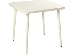 Tavolo da pranzo da giardino NATURNO 80 cm 80 cm Metallo Beige chiaro