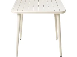 Tavolo da pranzo da giardino NATURNO 80 cm 80 cm Metallo Beige chiaro