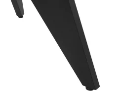 Tavolo da pranzo da giardino OLMETTO 83 cm 110 cm Vetro Nero