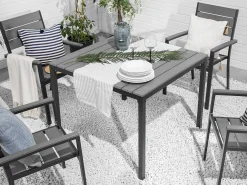 Tavolo da pranzo da giardino PRATO 95 cm 95 cm Grigio
