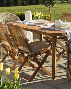 Tavolo da pranzo da giardino PARAGGI 180 cm 90 cm Legno di acacia certificato Marrone