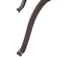 Tavolo da pranzo da giardino SALENTO 102 cm 102 cm Metallo Marrone scuro