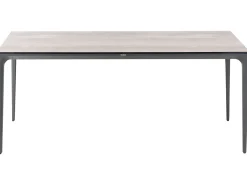 Tavolo da pranzo da giardino SOVARETO 180 cm 90 cm Simil legno Grigio chiaro