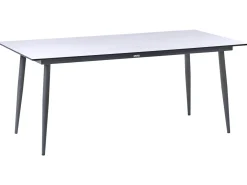 Tavolo da pranzo da giardino TOLENTINO 180 cm 90 cm Effetto pietra Effetto travertino
