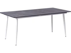 Tavolo da pranzo da giardino TOLENTINO 180 cm 90 cm Effetto pietra Grigio