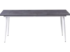 Tavolo da pranzo da giardino TOLENTINO 180 cm 90 cm Effetto pietra Grigio