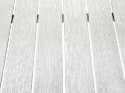Tavolo da pranzo da giardino VERNIO 180 cm 90 cm Metallo Bianco