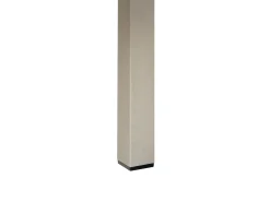 Tavolo da pranzo da giardino VERNIO 180 cm 90 cm Metallo Nero/Argento
