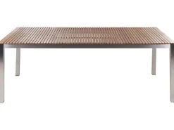 Tavolo da pranzo da giardino VIAREGGIO 200 cm 90 cm Legno di teak certificato Marrone