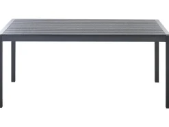 Tavolo da pranzo da giardino VERNIO 180 cm 90 cm Metallo Nero