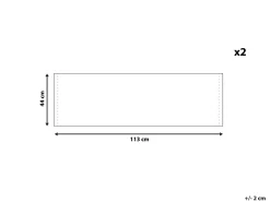 Teli da sdraio ANZIO/AVELLINO 113 x 44 cm Blu