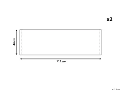 Teli da sdraio ANZIO/AVELLINO 113 x 44 cm Rosso