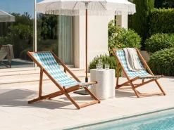 Teli da sdraio ANZIO/AVELLINO 113 x 44 cm Turchese