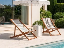 Teli da sdraio ANZIO/AVELLINO 113 x 44 cm Grigio