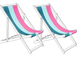 Teli da sdraio ANZIO/AVELLINO 113 x 44 cm Multicolore