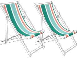 Teli da sdraio ANZIO/AVELLINO 113 x 44 cm Multicolore