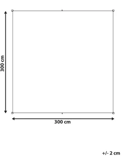 Tenda a vela LUKKA 300 cm 300 cm Grigio