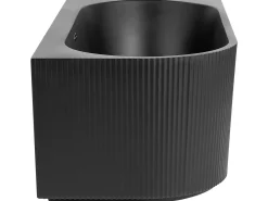 Vasca da bagno angolare GOCTA Lato Sinistro 170 x 80 cm Nero