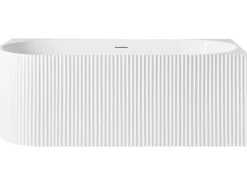 Vasca da bagno angolare GOCTA Lato Sinistro 170 x 77 cm Bianco
