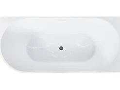 Vasca da bagno angolare GOCTA Lato Sinistro 170 x 77 cm Bianco