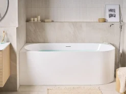 Vasca da bagno angolare PORTINHO Lato destro 170 x 80 cm Bianco
