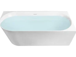 Vasca da bagno angolare RENACA Lato Sinistro 170 x 79 cm Bianco