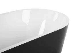 Vasca da bagno freestanding HAVANA 150 x 75 cm Nero/Bianco