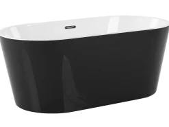Vasca da bagno freestanding HAVANA 150 x 75 cm Nero/Bianco