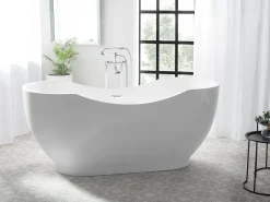 Vasca da bagno freestanding BAYLEY 170 x 77 cm Bianco