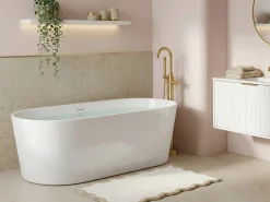 Vasca da bagno freestanding RESTINGA 167 x 81 cm Bianco