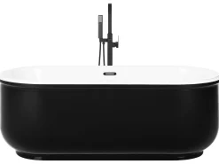 Vasca da bagno freestanding PINEL 170 x 80 cm Nero