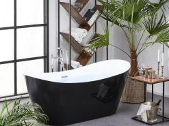 Vasca da bagno freestanding ANTIGUA 180 x 78 cm Nero