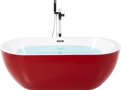 Vasca da bagno freestanding NEVIS 160 x 75 cm Rosso