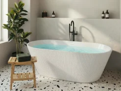 Vasca da bagno freestanding POTOSI 169 x 77 cm Bianco