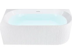 Vasca da bagno GOCTA Lato destro 170 x 78 cm Bianco
