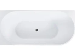 Vasca da bagno GOCTA Lato destro 170 x 78 cm Bianco