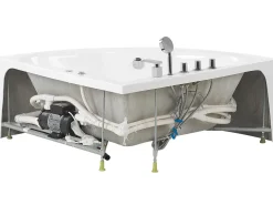 Vasca idromassaggio angolare ISLITA 187 x 133 cm Bianco